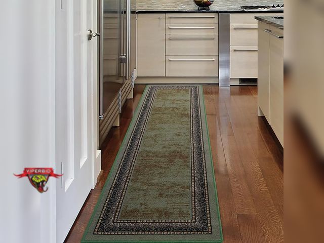 Lot 7-133943 - Antep Rugs Alfombras Bordered Modern 2x7 Non-Slip runner rug.