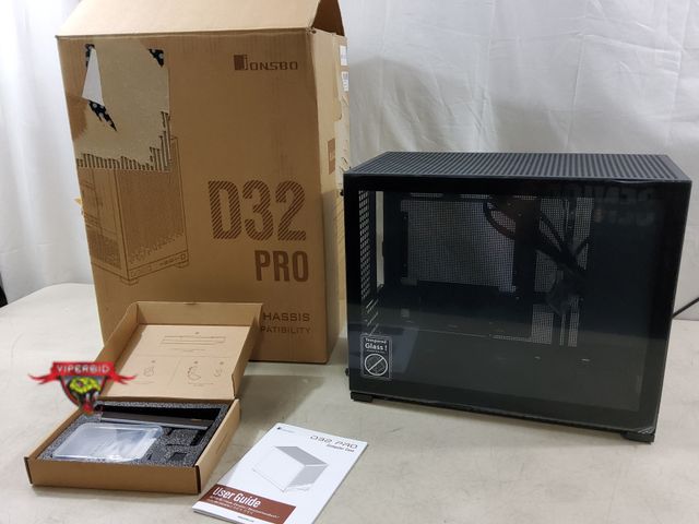 Lot 7-134397 - JONSBO D32 PRO Mesh Black Micro-ATX PC Case,High Compatibility Mini Desktop Case.