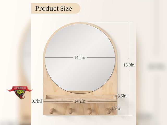 Lot 7-131480 - Maxpeuvon Wall Mount Nursery Mirror.