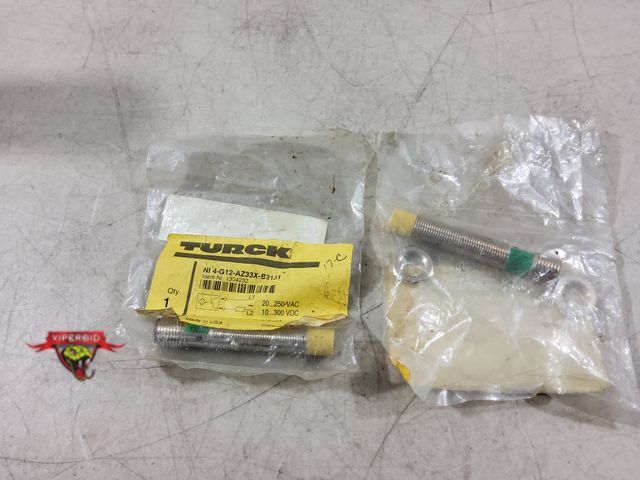 Lot 7-135705 - (2) Turck NI 4-G12-AZ33X-B3131 Proximity Sensor