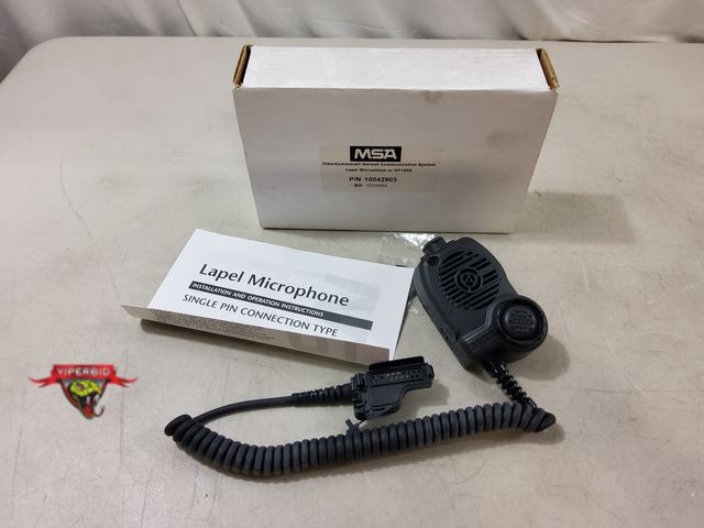 Lot 7-131523 - MSA Lapel microphone. Part no. 10042903.