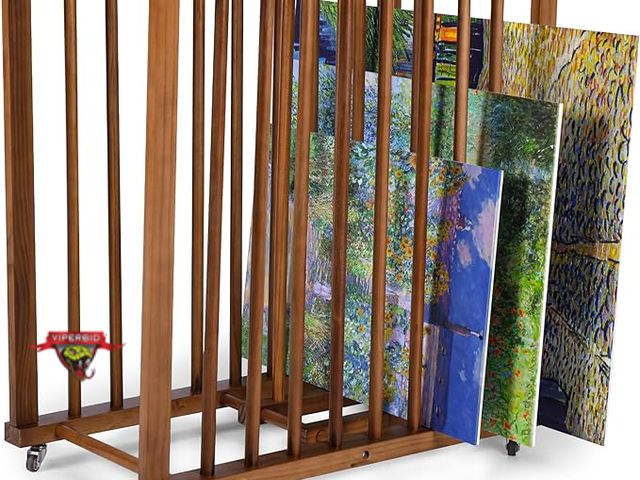 Lot 7-131207 - Retail value $89. CopperStor Art canvas storage rack. 29"D x 16"W x 29"H