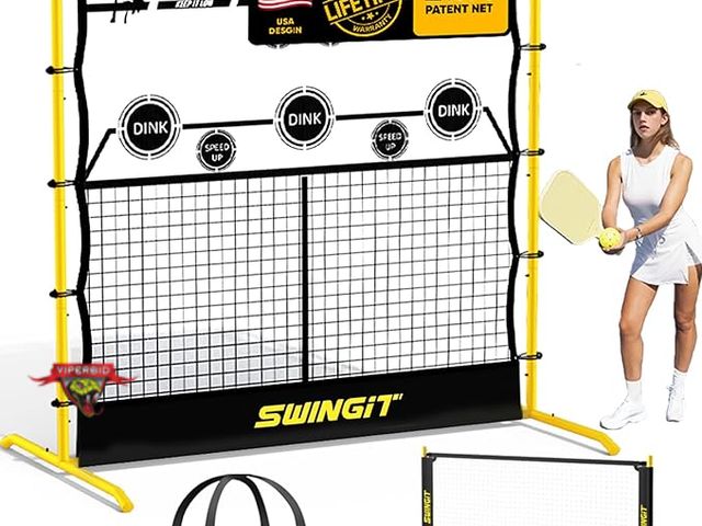 Lot 7-132482 - Swingit 2-in-1 pickleball practice rebounder  net.