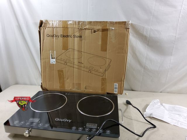 Lot 7-133913 - QcuGvy 2 burner infrared burner. Tested - Warms. Model DAINLU-01.