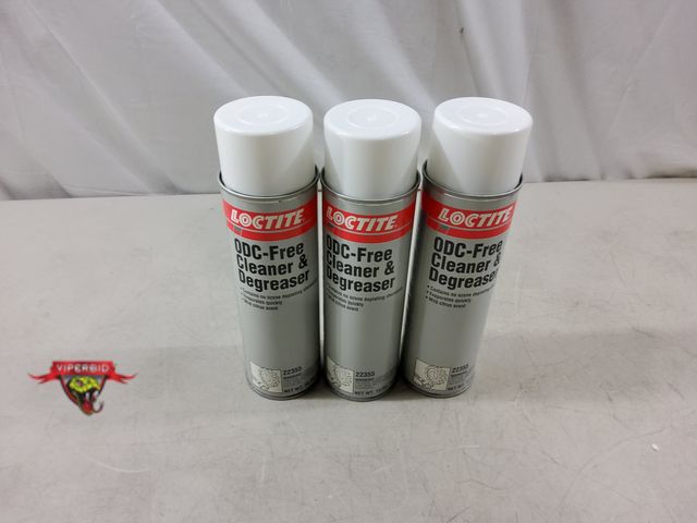 Lot 7-132552 - Retail value $21 each. New! (3) Cans of Loctite ODC-Free Cleaner &amp; Degreaser. 15 oz. cans.