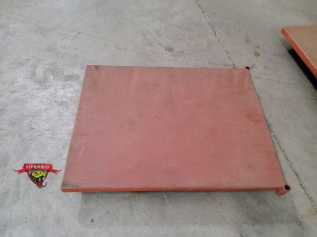 Lot 7-123804 - 42" X 32" X 6-1/2" Metal flat cart with fixed casters and a brake.