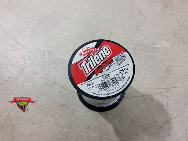 Lot 7-135603 - New! Berkley Trilene Big Game Braid 30 lb. fishing line. 330 yd.