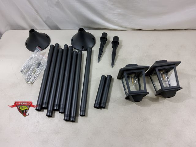 Lot 7-131035 - (2) Solar Powered Lights on Stands (76"T)