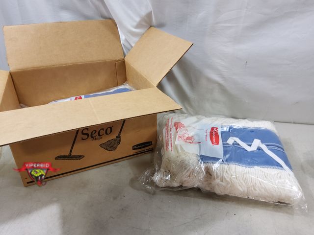 Lot 7-131492 - Box of 3 - Rubbermaid 5" X 48" Mop heads. K15703.