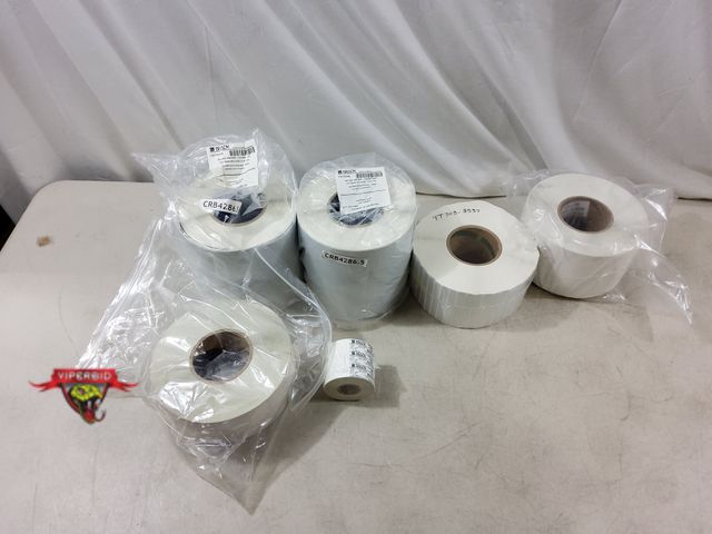 Lot 7-132832 - New! Lot of assorted thermal label rolls.