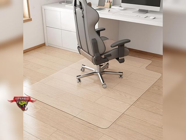 Lot 7-134433 - Used. K-Mat Plastic Office Chair Mat. (43" x 53") with Notch.