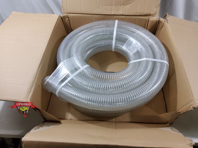 Lot 7-134588 - Looks new! 25 ft. X 2" PVC steel wire reinforced tubing.