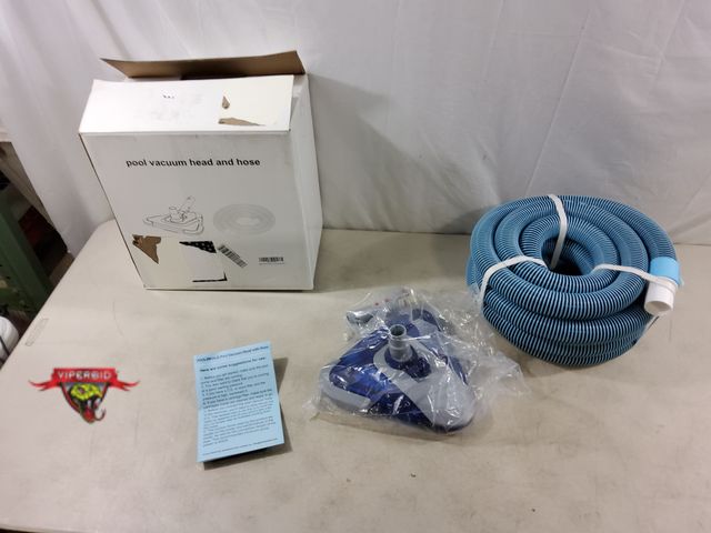 Lot 7-133758 - PoolWhale pool vacuum head and hose.