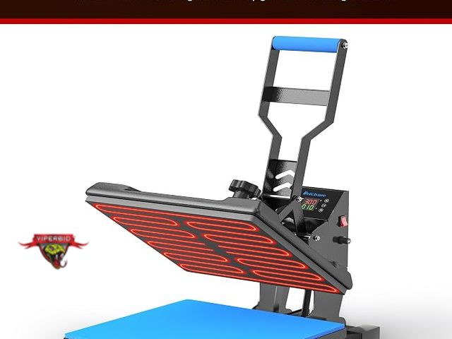 Lot 7-135003 - Delclynee 15" x 15" Heat Press Machine for T Shirts. Tested to power on.