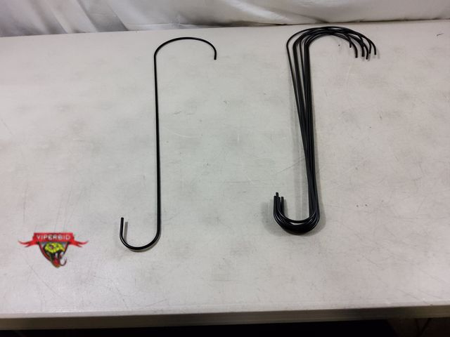 Lot 7-130567 - New! Pack of 8 - Metal 24" Hooks for hanging baskets.