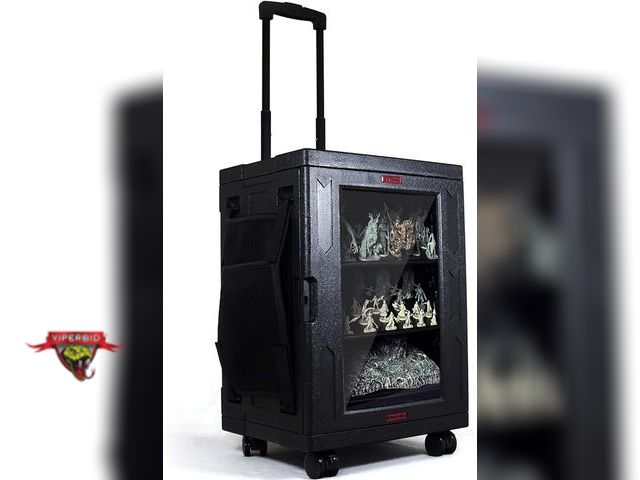 Lot 7-133966 - Retail value $152. oTTRPGo Magnetic Miniature Carrying Case with Wheels. Approximately Case Body 15....