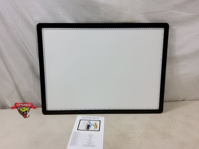 Lot 7-131793 - Missing USB Cord. Tested - Works. Rechargeable LED light pad. Model A2-D90. Dimensions: 25.2"x18.4"