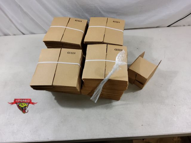 Lot 7-132692 - New! (100) 4" X 4" X 4" Cardboard boxes.