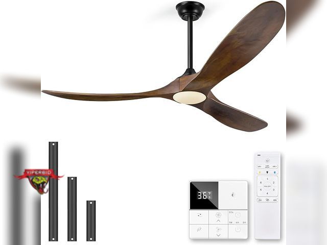 Lot 7-133768 - Eliora 52 Inch Ceiling Fans with Lights and Remote Control.