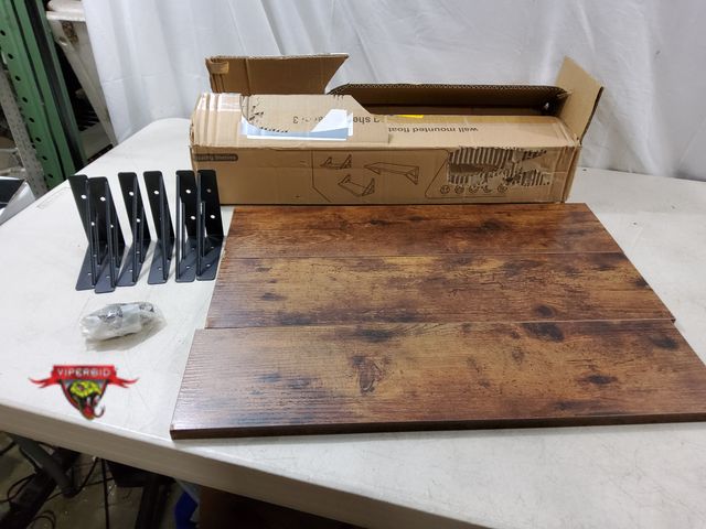 Lot 7-134289 - (3) Wall Shelves (22-3/8W x 5-1/2D x 1/2T) Note: Minor Damage to Corner