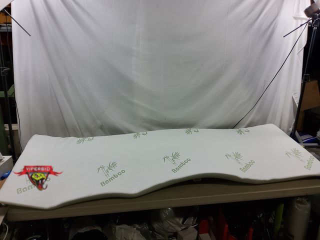 Lot 7-130414 - 74" X 25" Memory foam bed wedge gap filler pillow with removable cover.