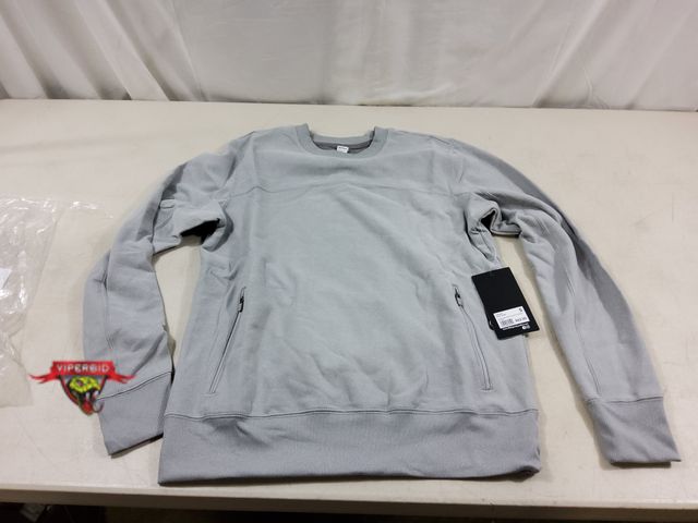 Lot 7-123414 - New! 90 Degree by Reflex ulta melange Damson crew neck sweatshirt with zippered pockets. Size: S.
