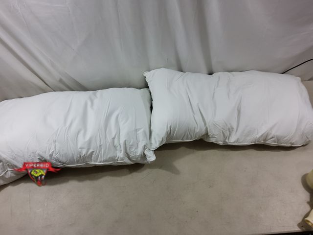 Lot 7-134956 - (2) Feather &amp; Down king size pillows. 90&amp; Grey goose feathers &amp; 10% Grey goose down.