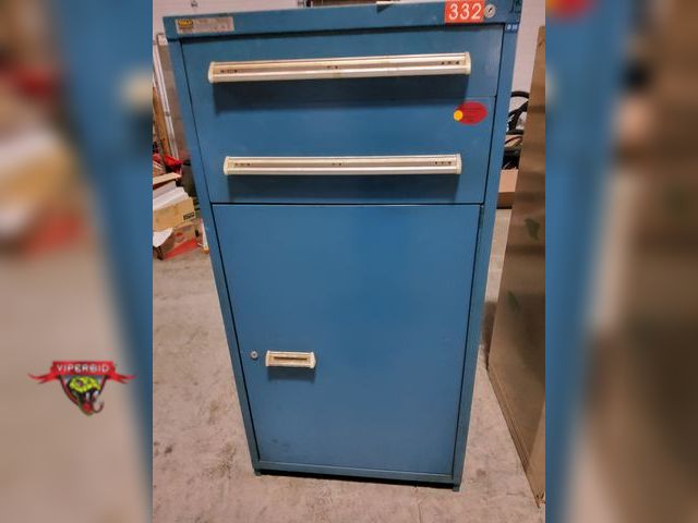 Lot 7-133454 - Stanley Vidmar 2 Drawer with 1 door tool cabinet. Lockable no key. 30"W X 27-5/8"D X 59-1/4"H. (INV ...