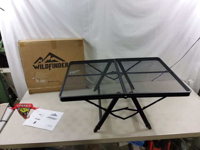 Lot 7-131598 - WildFinder 3 FT X 2 FT Folding Table for outdoors with 3 Adjustable Heights.