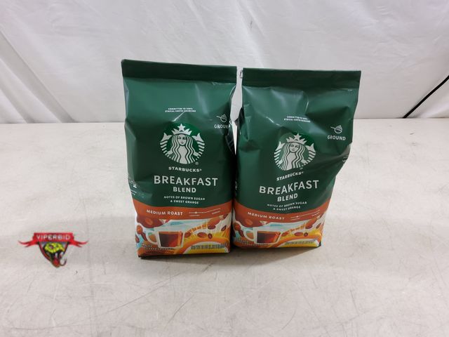 Lot 7-134178 - (2) 18 oz. Packages of  Starbucks Breakfast blend ground 100% Arabica coffee. Best Before May 12th, ...