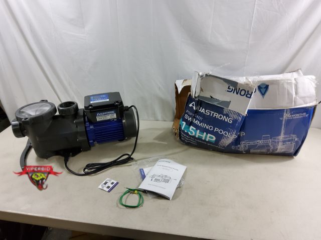 Lot 7-133692 - Aquastrong PSP150ADT 1.5hp Swimming Pool Pump. Untested.