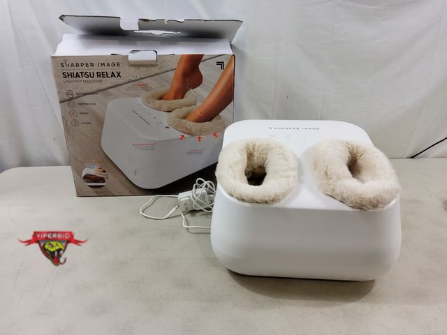 Lot 7-131838 - Sharper Image Shiatsu relax luxe foot massager. Tested - Powers on - massages.