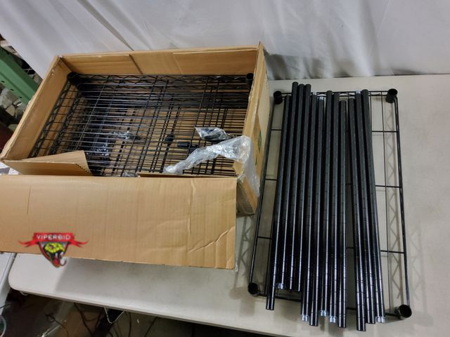 Lot 7-135761 - 7-Shelf metal wire rack. Approximately 24" X 13-3/4" X 72"H.
