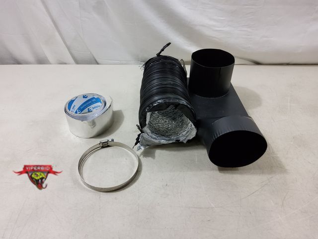 Lot 7-130992 - Aluminum Exhaust Vent with Tubing and Hose Clamp.