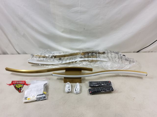 Lot 7-130258 - (2) 39"L Rechargeable wall sconces with usb charging cords.