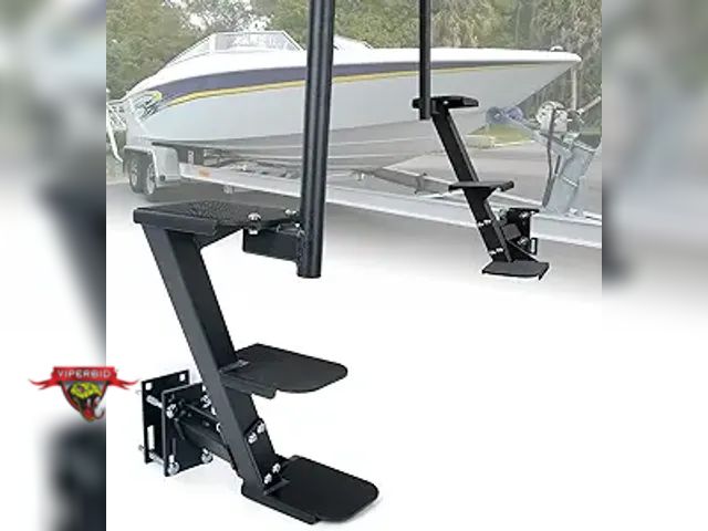 Lot 7-133124 - Aupar Heavy Duty Boat Trailer Steps. Includes Hardware. *Boat Not Included*