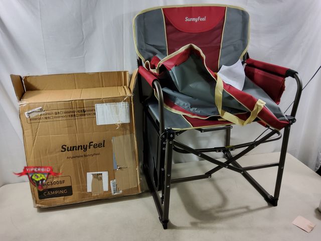 Lot 7-134593 - Sunnyfeel Camping Directors Chairs. (21"D x 25"W x 36"H)