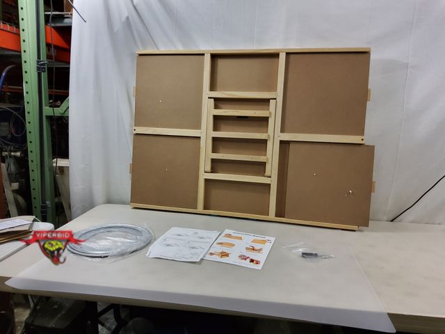 Lot 7-131881 - All4Jig puzzle plateau board with lazy susan and drawers. 41-1/4" X 29-5/8".