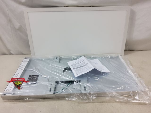 Lot 7-130425 - (2) LED flat panel ceiling lights. Model BL-12LFP5CCT2P-WH-BK. Rated power 24W. 23-3/4" X 12".