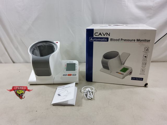 Lot 7-134557 - CAVN Blood Pressure Monitor. Type-C Rechargeable. Model CH-S692L. Tested to power on - seems to read...
