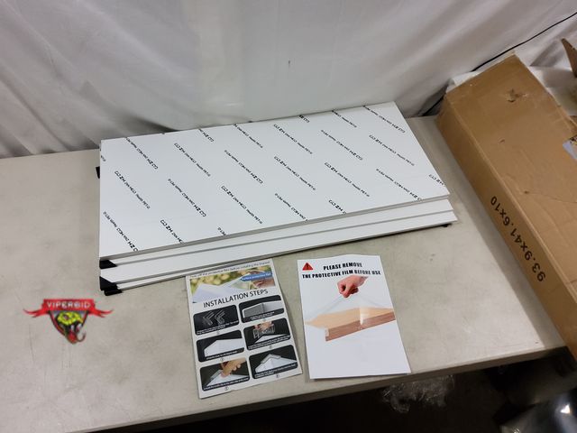 Lot 7-130747 - 5-Pack pvc wire shelf covers. 34" X 12" X 3".