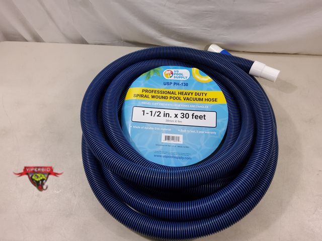 Lot 7-131261 - US Pool Supply Heavy Duty Pool Vacuum Hose. (1-1/2" x 30') Model #: USP PH-130