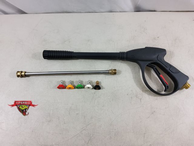 Lot 7-133651 - Slightly Used Power Washer Gun with (5) Nozzle Attachments