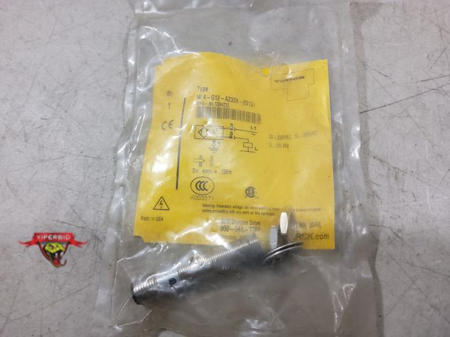 Lot 7-134285 - New! Turck sensor. NI4-G12-AZ33X-B3131.