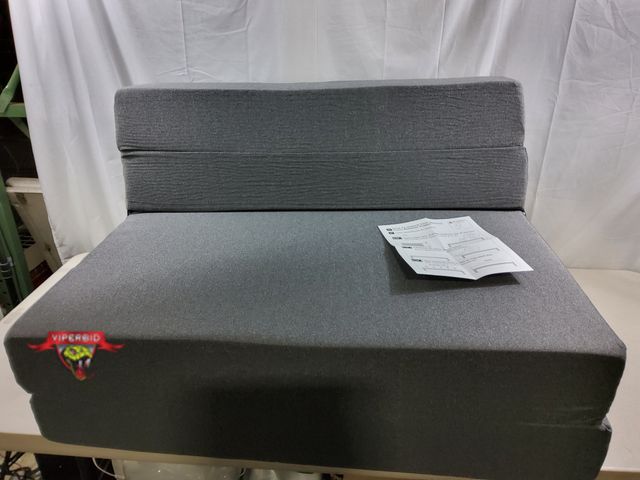 Lot 7-123786 - Multi-Use 75" X 39" Memory foam mattress topper / foldable chair.