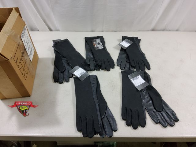 Lot 7-123347 - New! (5) Pairs of Ansell black flyer gloves. Size: 10. #46-402.