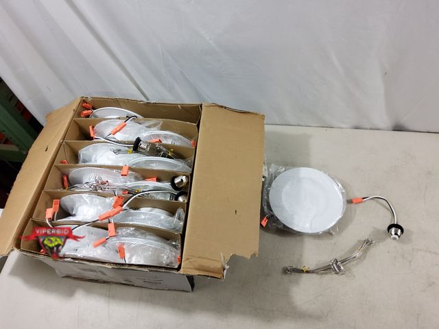 Lot 7-133589 - (24) 5-6" LED Recessed Downlights. Adjustable Light Color. Untested.