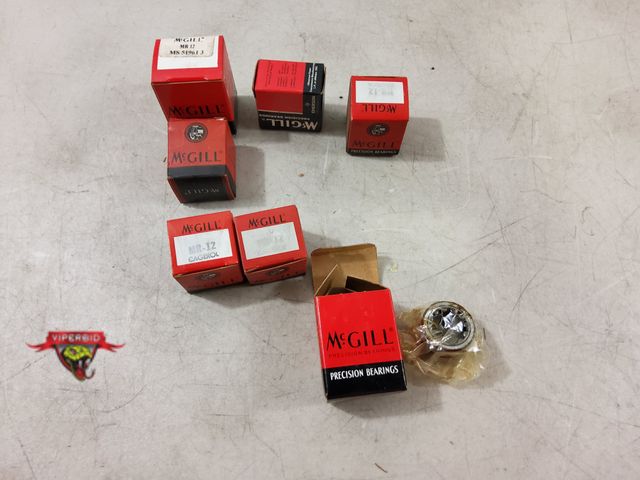 Lot 7-131472 - (7) McGill bearings / cam follower. Includes (6)  MR-12 and (1) CFH 7/8 SB.