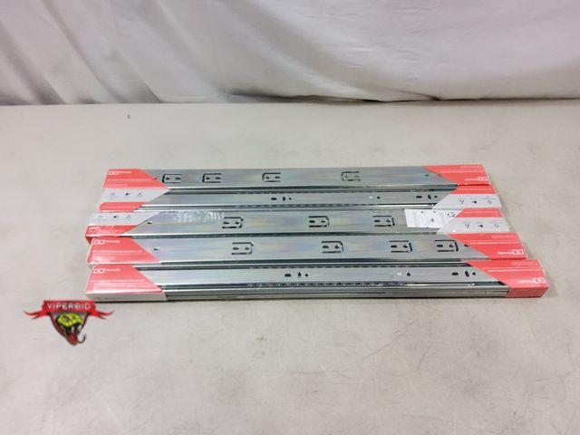 Lot 7-130910 - New! (5) Pairs of Homdiy 24" soft-close ball bearing drawer slides.