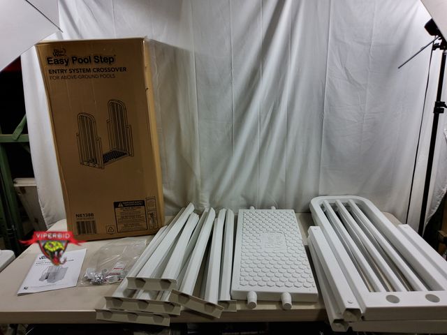 Lot 7-131319 - BlueWave Easy pool step entry system crossover section only. For above ground pools.